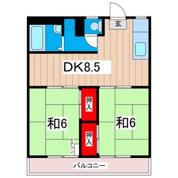 コーポヤマタの物件間取画像